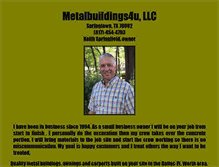 Tablet Screenshot of metalbuildings4u.com